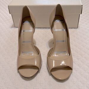 Elle Beige Open Toe 4” Heels - Size 6 1/2
